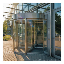 Shopping mall entrance 4 wings automatic glass revolving door
